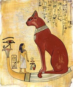 نقش گربه در مصر باستان 